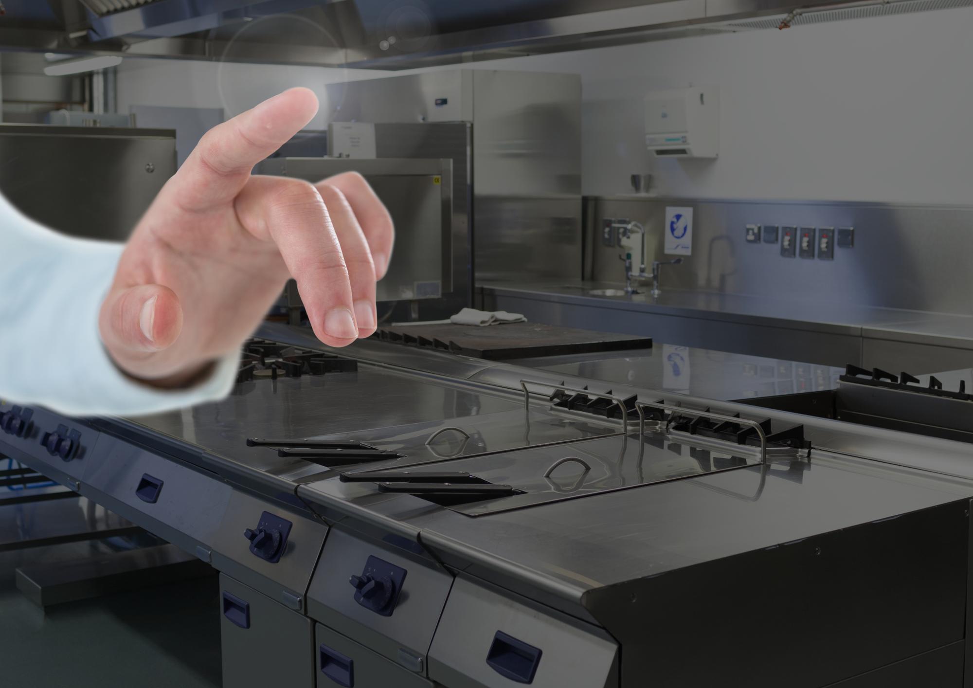 modern test kitchen workspace